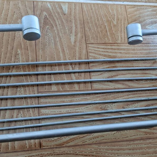 Bathroom accessory set satin inox 3 pieces wall-mounted like new