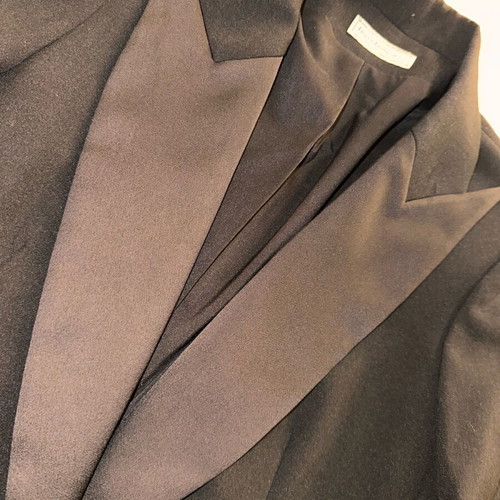 Black Dolce Domenica jacket like new with satin details, size S