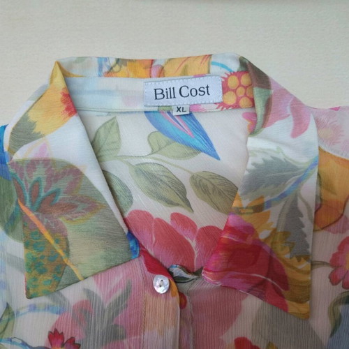 Bill Cost transparent multicolor shirt like new, size XL