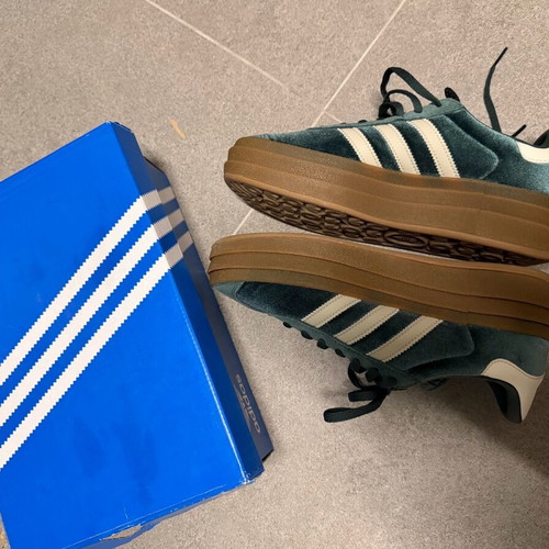 Adidas Originals Gazelle Bold W new, size 38 2/3, green and gold