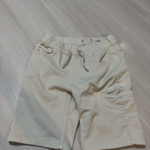 Short jogger pants like new, size L, white and beige