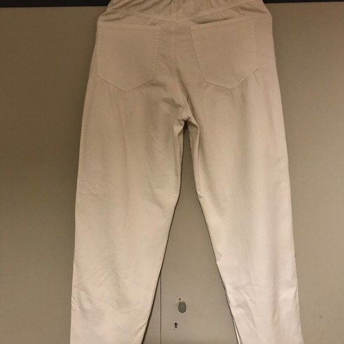 Allegra high-waisted five-pocket jeans mom fit off-white like new