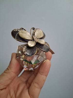 Vintage Butterfly Screw Top Perfume Bottle new