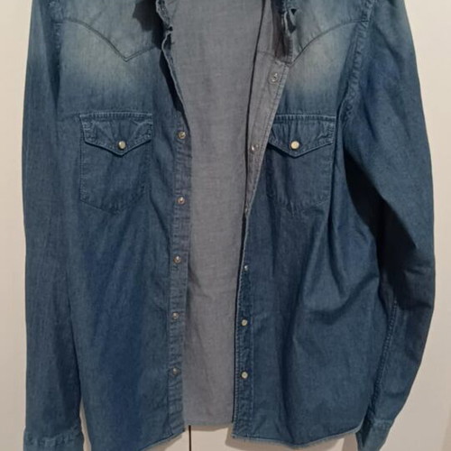 Women's denim shirt like new, size M, blue