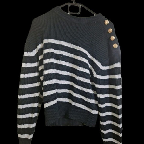 H&M sweater new, size M, black and white