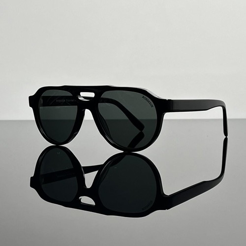 Bormain Manhattan aviator sunglasses new, polarized, black and blue