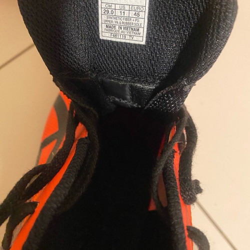 Asics Hyper MD track shoes like new, orange, size 45