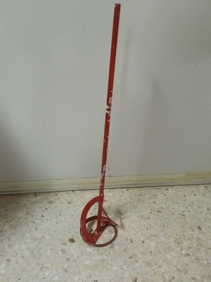 Large paint mixer used