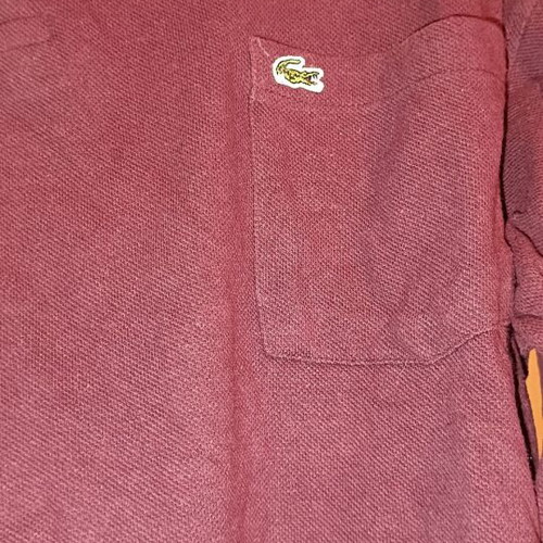 Lacoste long-sleeve polo shirt Large red like new