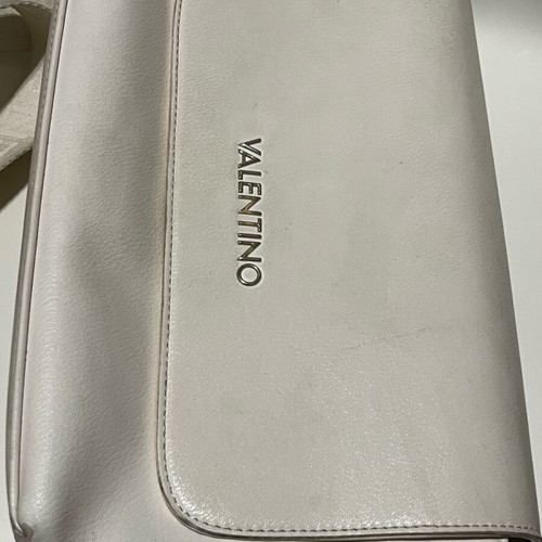 Valentino bag used, white, with two straps for crossbody and shoulder