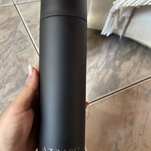 Azzaro original stainless water bottle new with box black color
