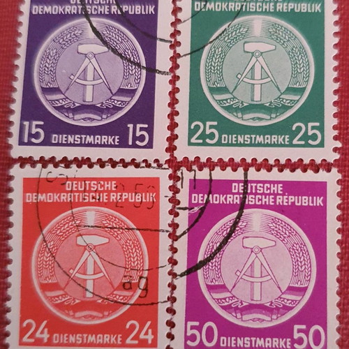 Γραμματόσημα Γερμανίας DDR 1954, σετ 4 τεμαχίων