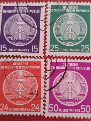 Γραμματόσημα Γερμανίας DDR 1954, σετ 4 τεμαχίων