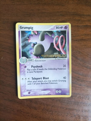 Κάρτα Pokemon Grumpig holographic σαν καινούργιο, αυθεντική
