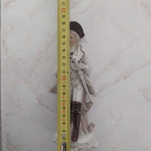 Vintage figurine of young high society man like new, height 18 cm