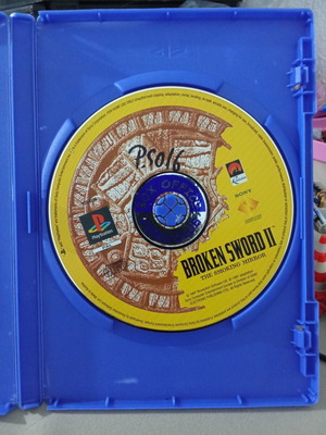 Broken Sword II The Smoking Mirror PS1 game, PAL disc