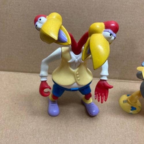 Bandai 1991 Little Dracula Twin Beaks and Maggot figures used, pack of 2