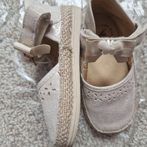 Vulladi Espadrilles Noº 23 new, beige and gold