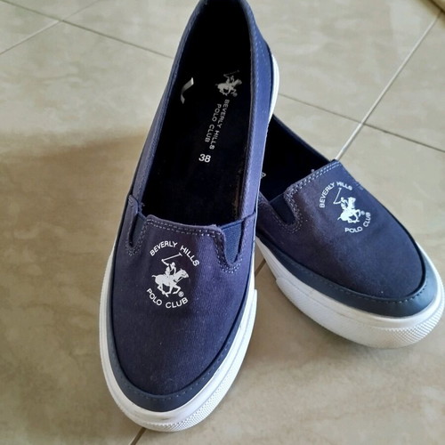 Beverly Hills Polo Club Slip-On Shoes like new, size 38-38.5, navy