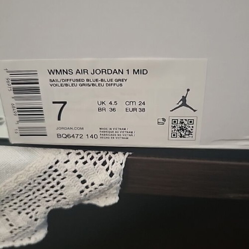 Jordan 1 blue sneakers size 38 used