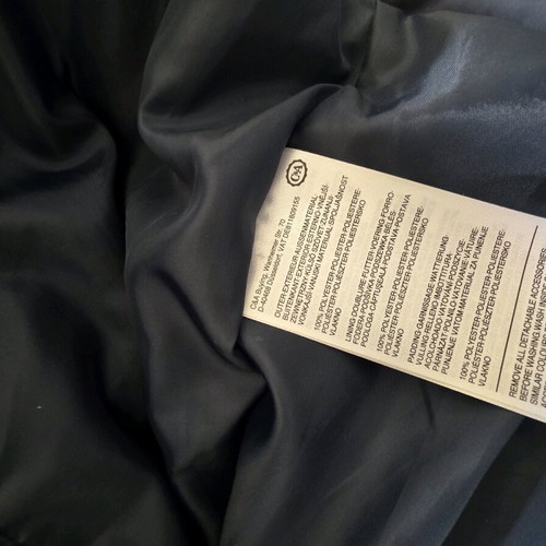 Girl coat navy blue size 146 like new