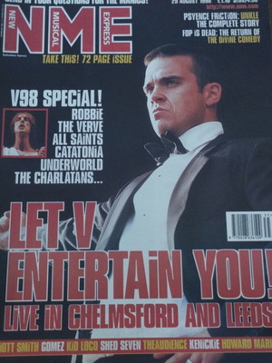 Περιοδικό NME Αύγουστος 1998 με Robbie Williams