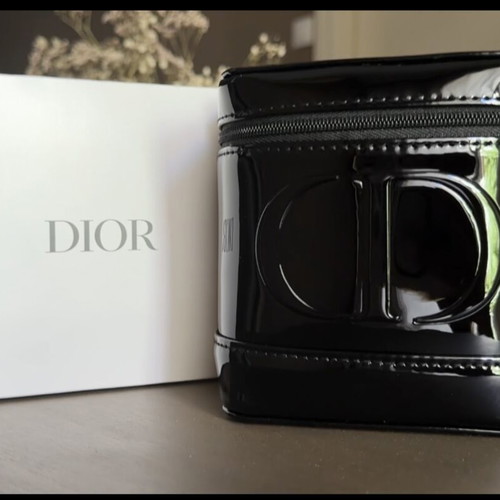 Dior toiletry bag new, black