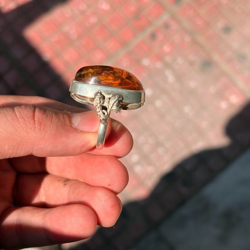 Silver ring 925 used, size 18/58