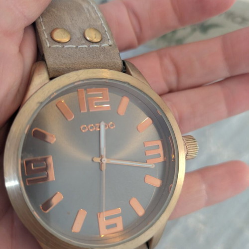 Oozoo watch used, beige unisex