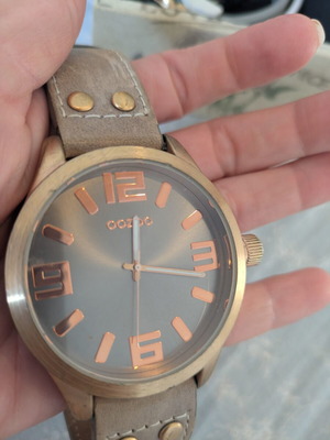 Oozoo watch used, beige unisex