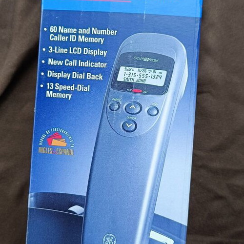General Electric GE Slim Line phone new, black wired