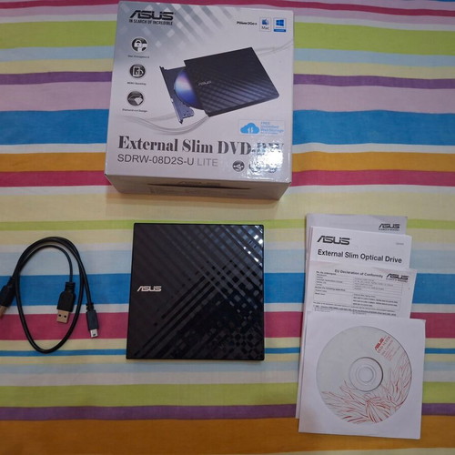 Asus SDRW-08D2S-U Lite External Slim DVD-RW used
