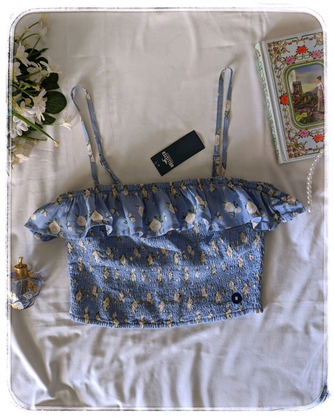Hollister Floral Crop Top Summer