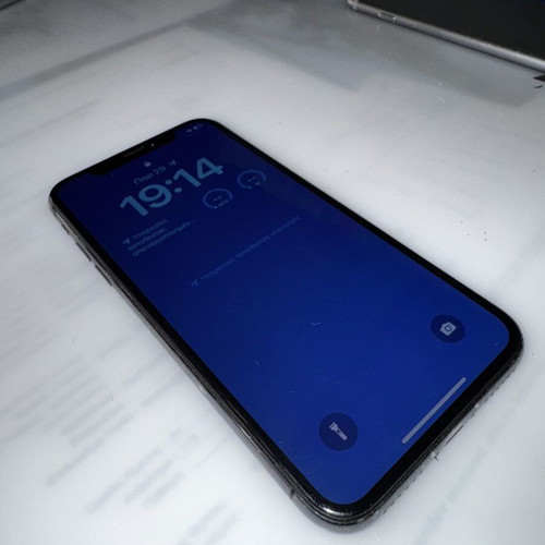 iPhone X 64GB used, no Face ID, black, dual SIM
