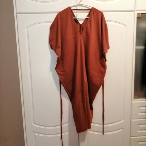Cotton dress like new, brick color, size S