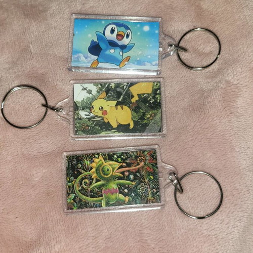 Pokémon keychain new, custom made, multicolor