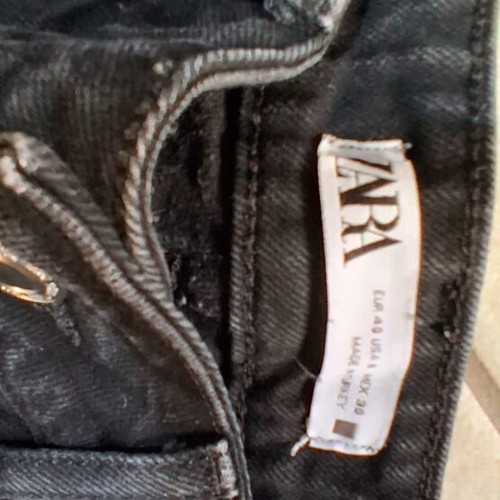 Zara black high-waisted jeans like new, size M 38 10