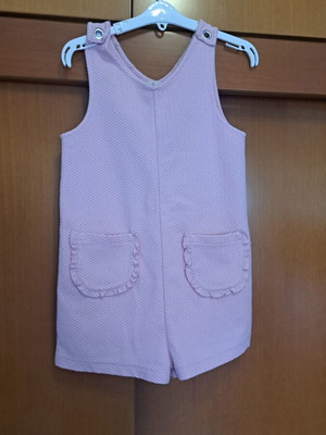 Zara Girls Pink One-Piece Shortsuit like new, size 116 cm