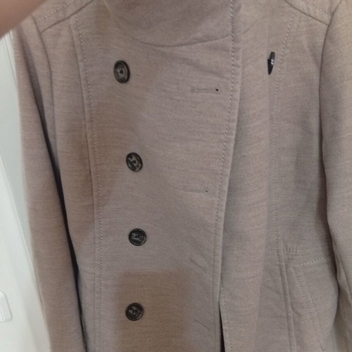H&M short coat like new, beige, size L