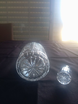 Crystal decanter, vintage