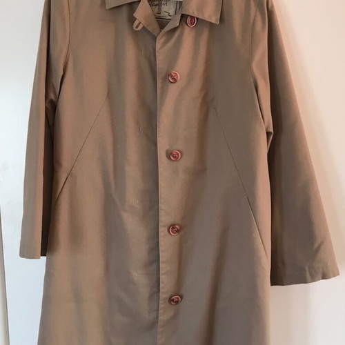 Four Seasons trench coat used, khaki-beige, size S