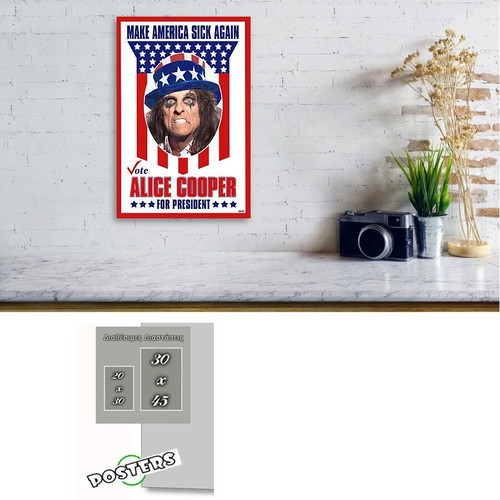 Alice Cooper poster new, International Music Scene 20x30 cm