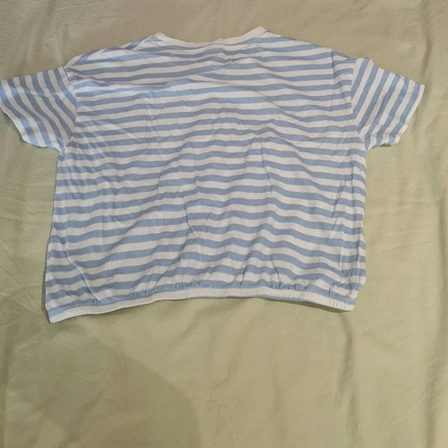 Lc Waikiki T-shirt 9-10 years used, white with blue stripes
