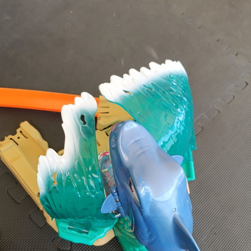 Hot Wheels City Shark Beach Battle Track Set used