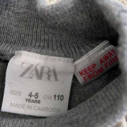 Zara turtleneck sweaters used, size 110 cm for ages 4-5