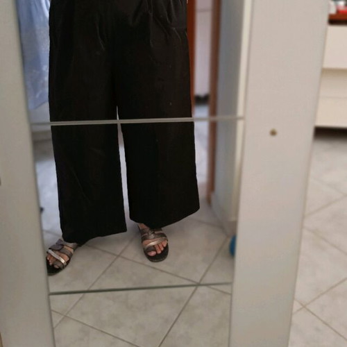 Zara wide-leg pants black like new, XXL