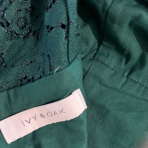 Ivy & Oak dress like new, green, lace