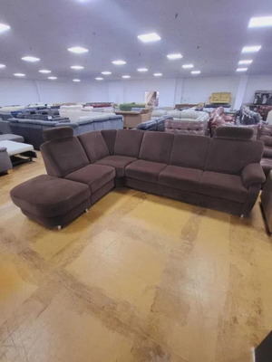 Brown fabric corner sofa with sleep function ZE-EM06001 new
