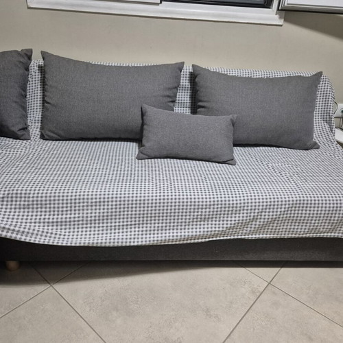 Corner sofa bed with storage, used