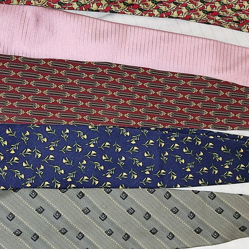 10 branded men's silk ties